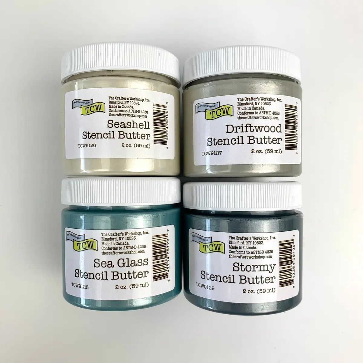 The Crafters Workshop (Tcw) Stencil Butter 4-Pack Beach House 1