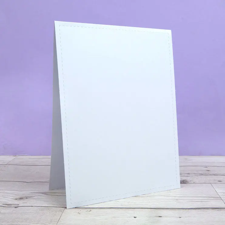 Stitched Edge Tent Fold Card Blanks & Envelopes - Size 8" X 6" 1