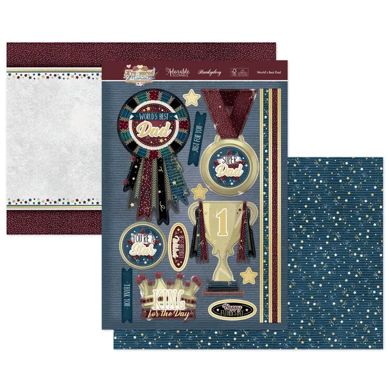 World's Best Dad Luxury Topper Set 1