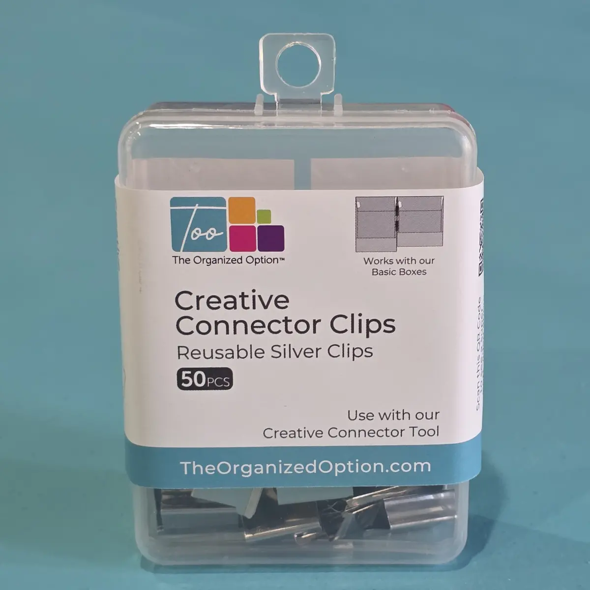 The Organized Option Connector Clips - Silver 50Pc 1