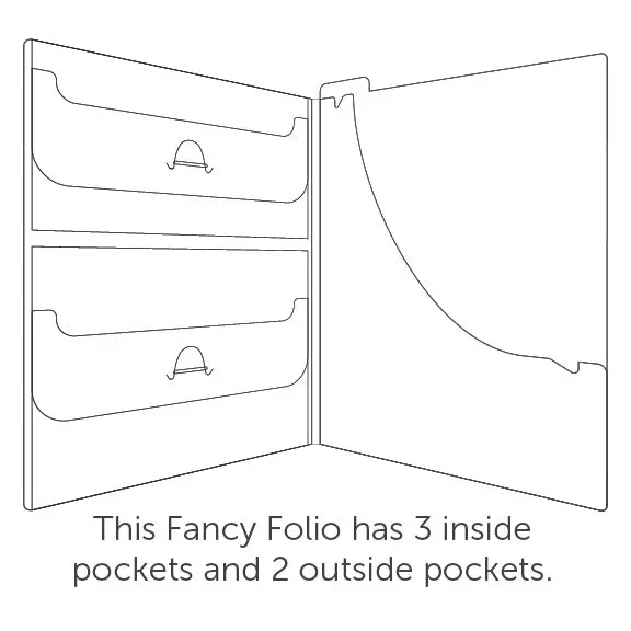 The Organized Option 8.5X11 Fancy Folio 3-Pk 1