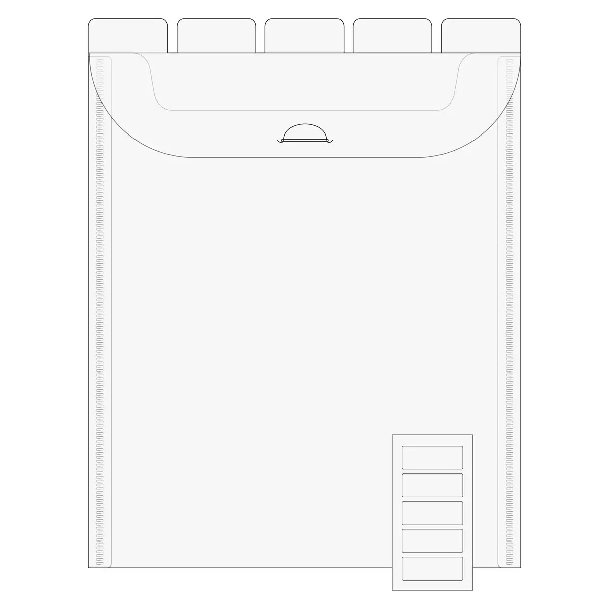 The Organized Option 8.5X11 Flip Flap Tabbed Divider Pockets - 10Pk 1