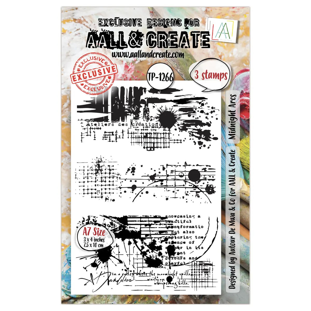 Aall And Create - A7 Stamp Set - Midnight Arcs 1