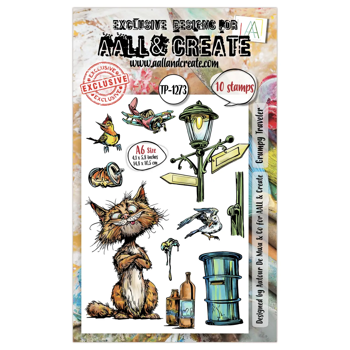 Aall And Create - A6 Stamp Set - Grumpy Traveler 1