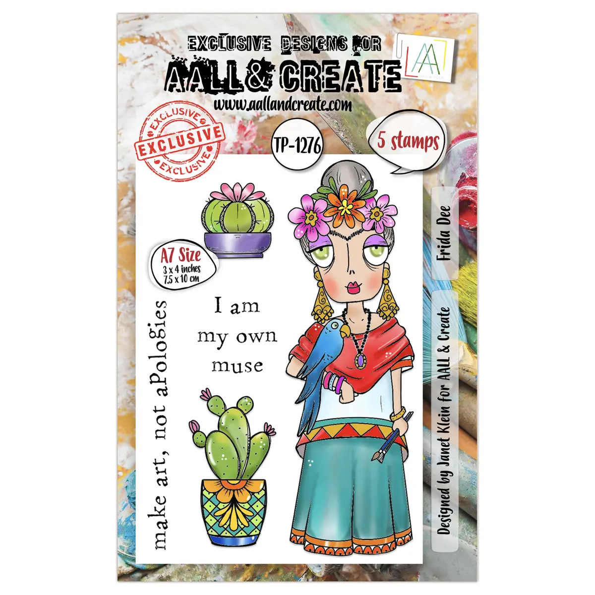 Aall And Create - A7 Stamp Set - Frida Dee 1