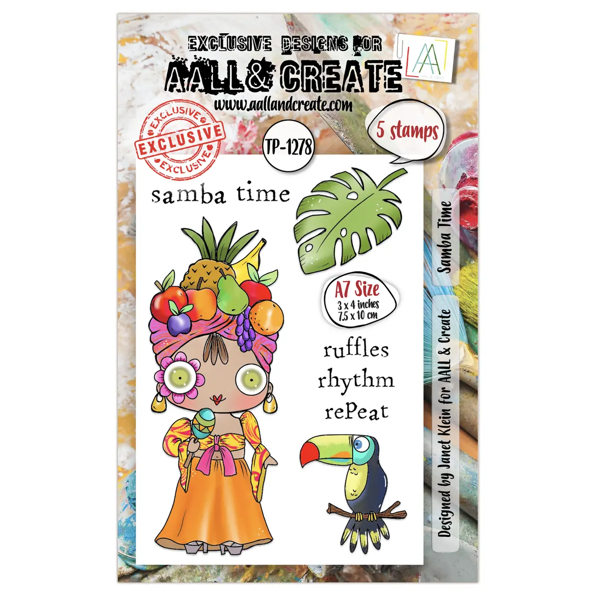 Aall And Create - A7 Stamp Set - Samba Time 1
