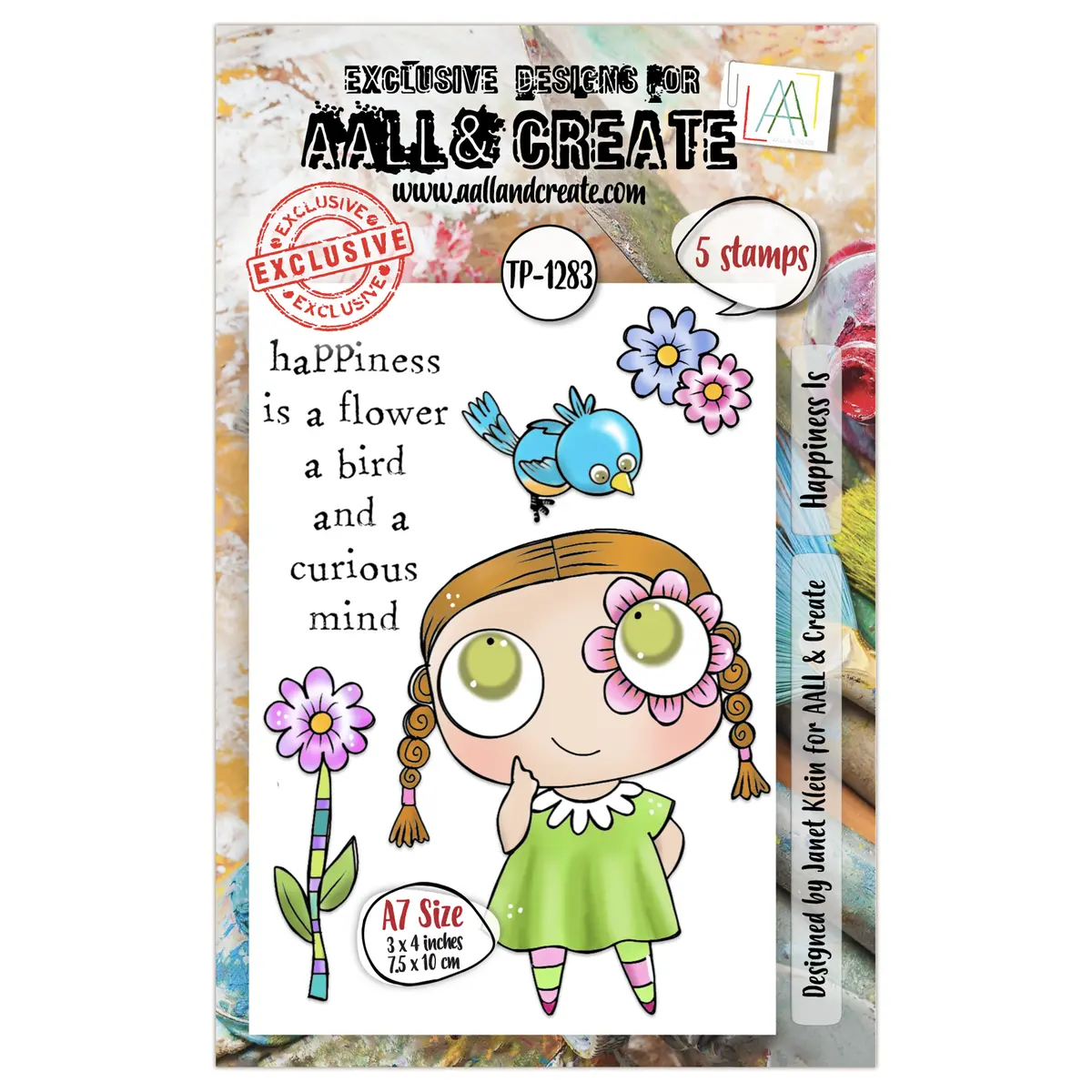 Aall And Create - A7 Stamp Set - Happiness Is 1