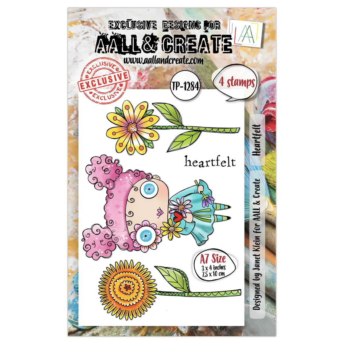 Aall And Create - A7 Stamp Set - Heartfelt 1
