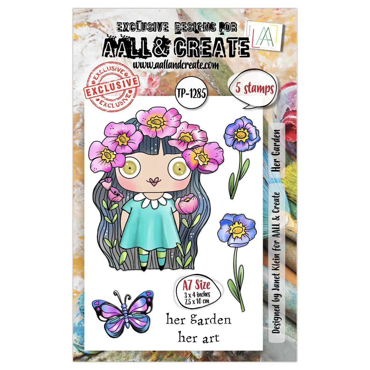 Aall And Create - A7 Stamp Set - Her Garden 1