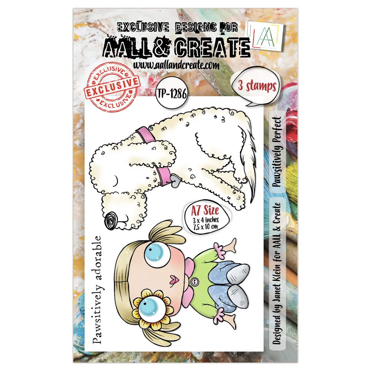 Aall And Create - A7 Stamp Set - Pawsitively Perfect 1