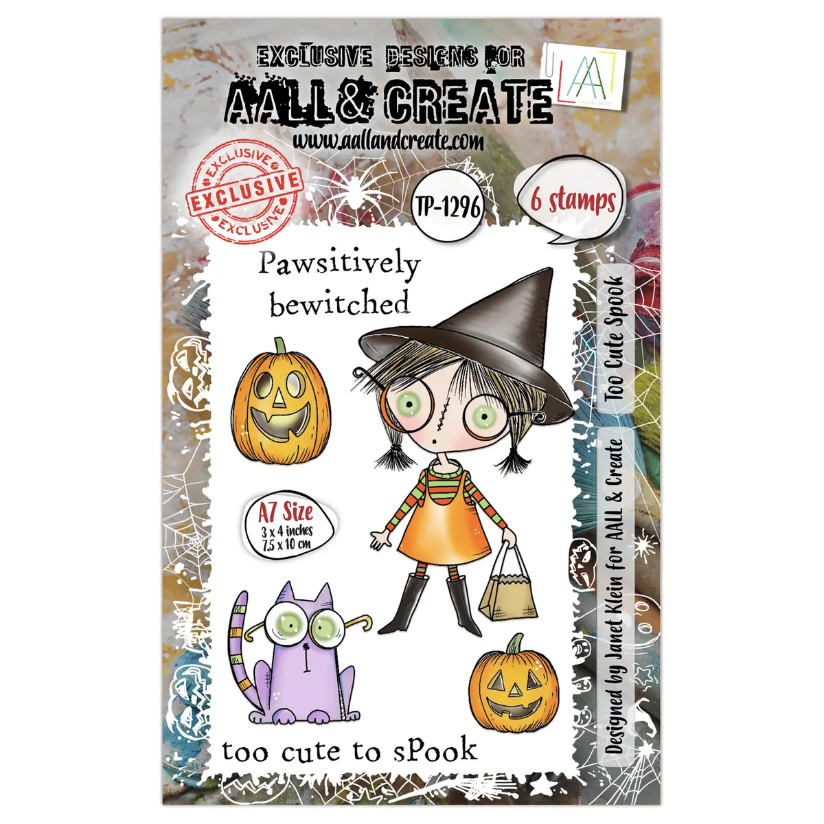 Aall And Create - A7 Stamp Set - Too Cute Spook 1
