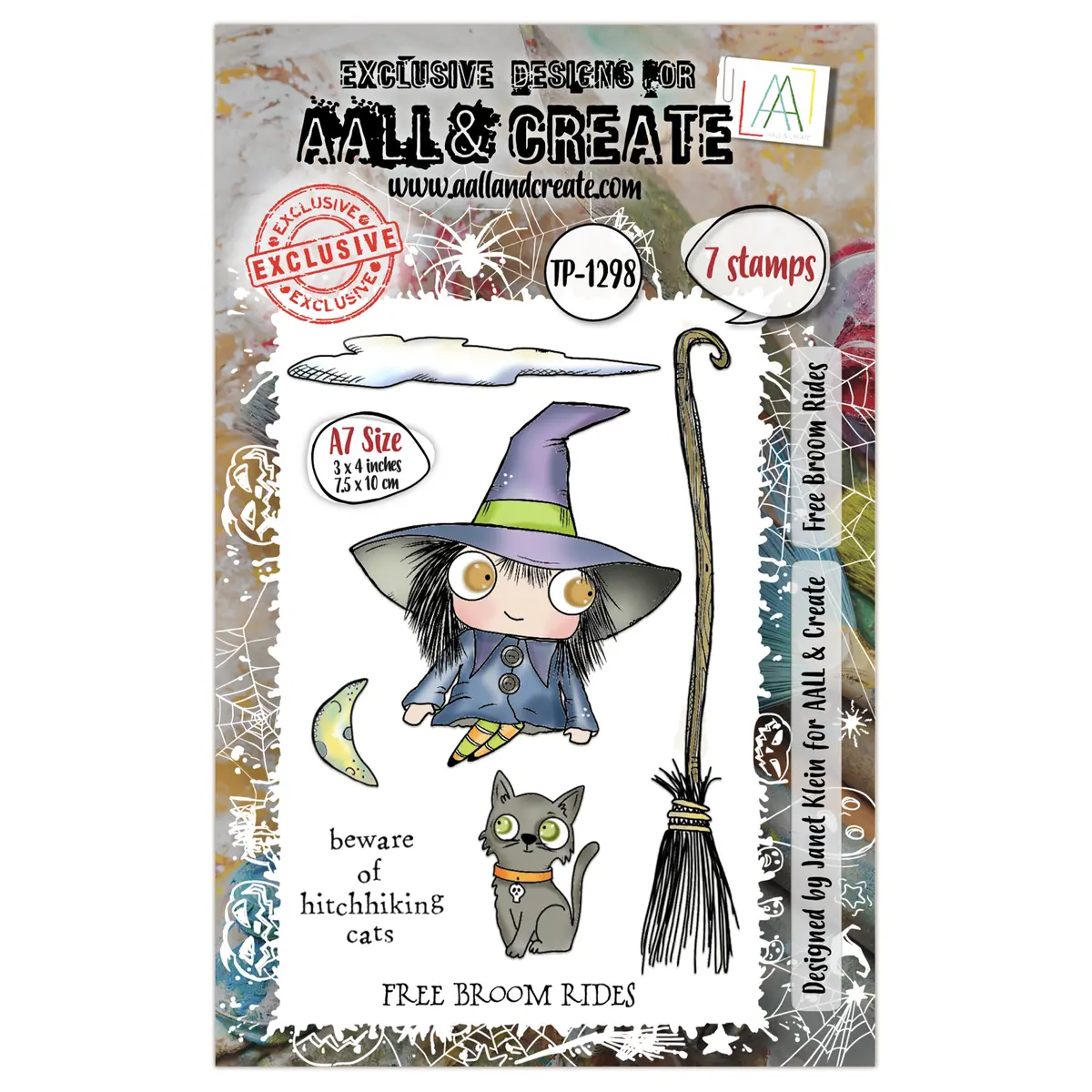 Aall And Create - A7 Stamp Set - Free Broom Rides 1