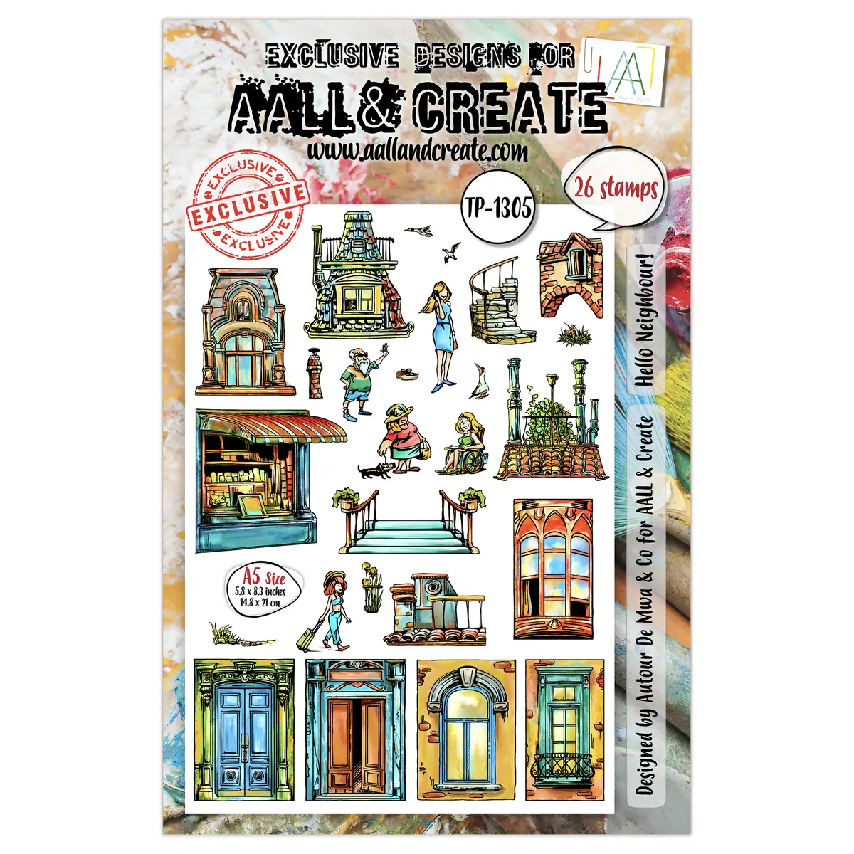 Aall And Create - A5 Stamp Set - Hello Neighbour! 1