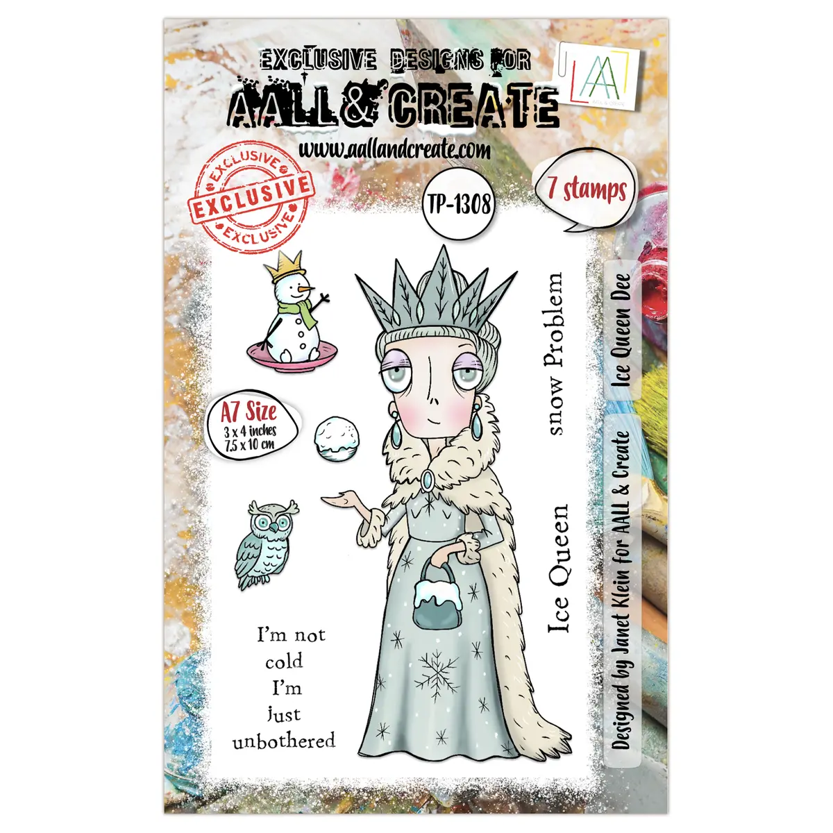 Aall And Create - A7 Stamp Set - Ice Queen Dee 1