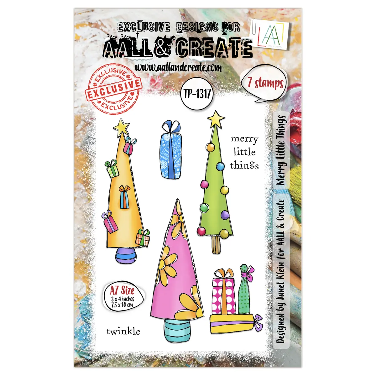 Aall And Create - A7 Stamp Set - Merry Little Things 1