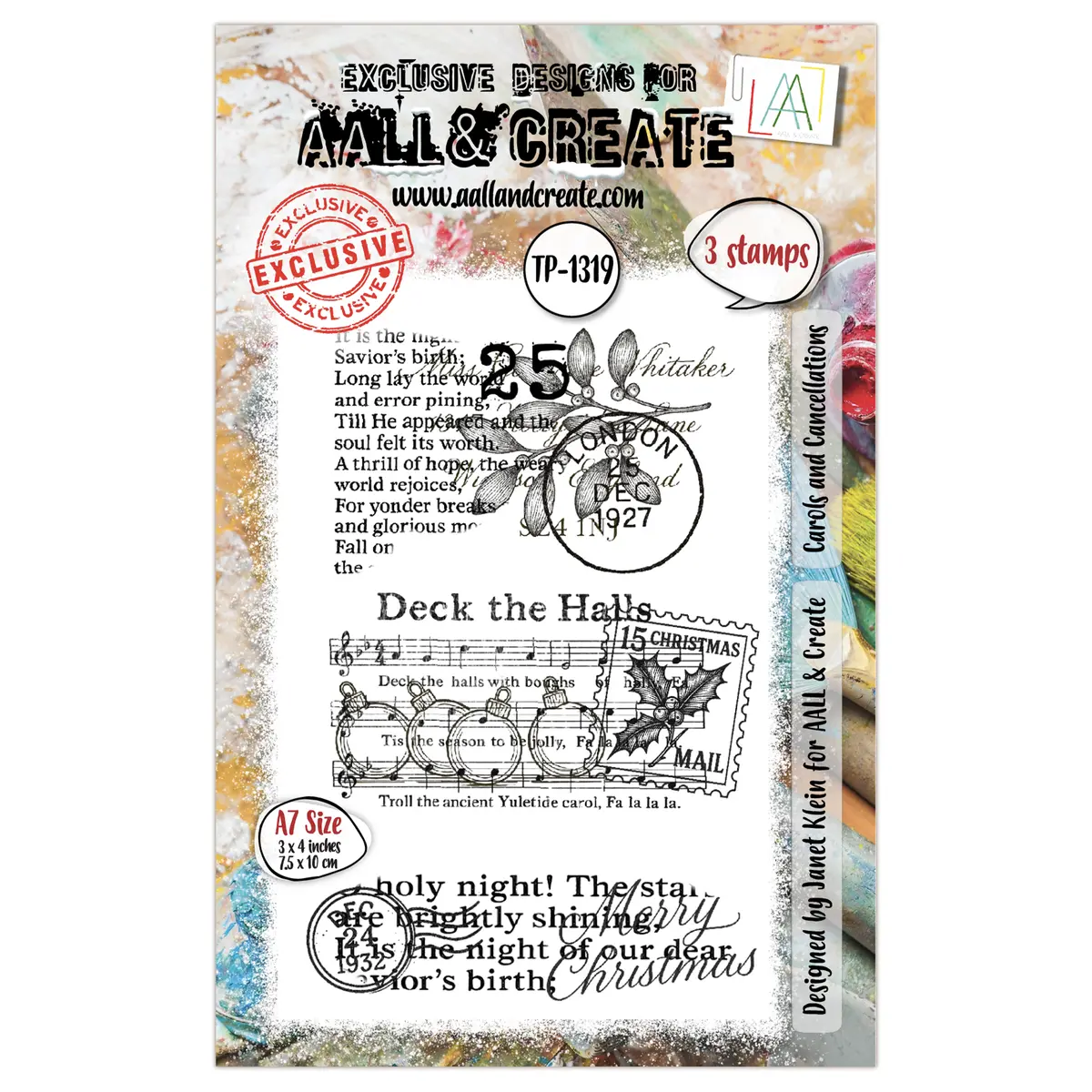 Aall And Create - A7 Stamp Set - Carols And Cancellations 1