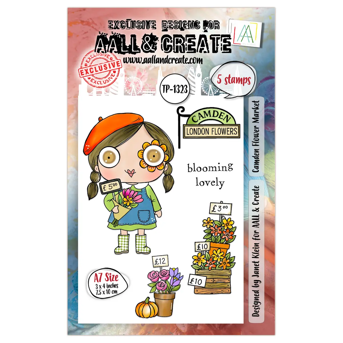 Aall And Create - A7 Stamp Set - Camden Flower Market 1