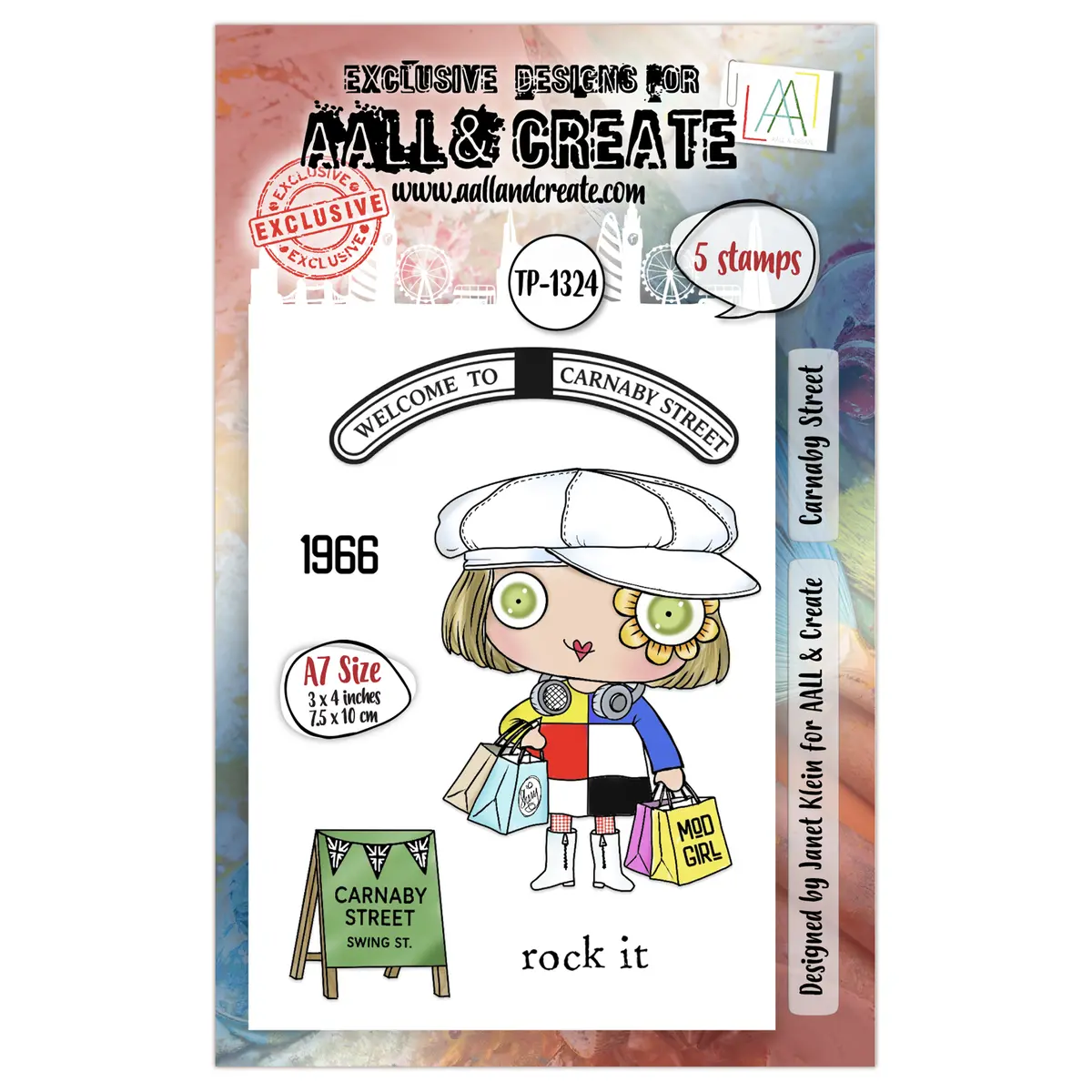 Aall And Create - A7 Stamp Set - Carnaby Street 1