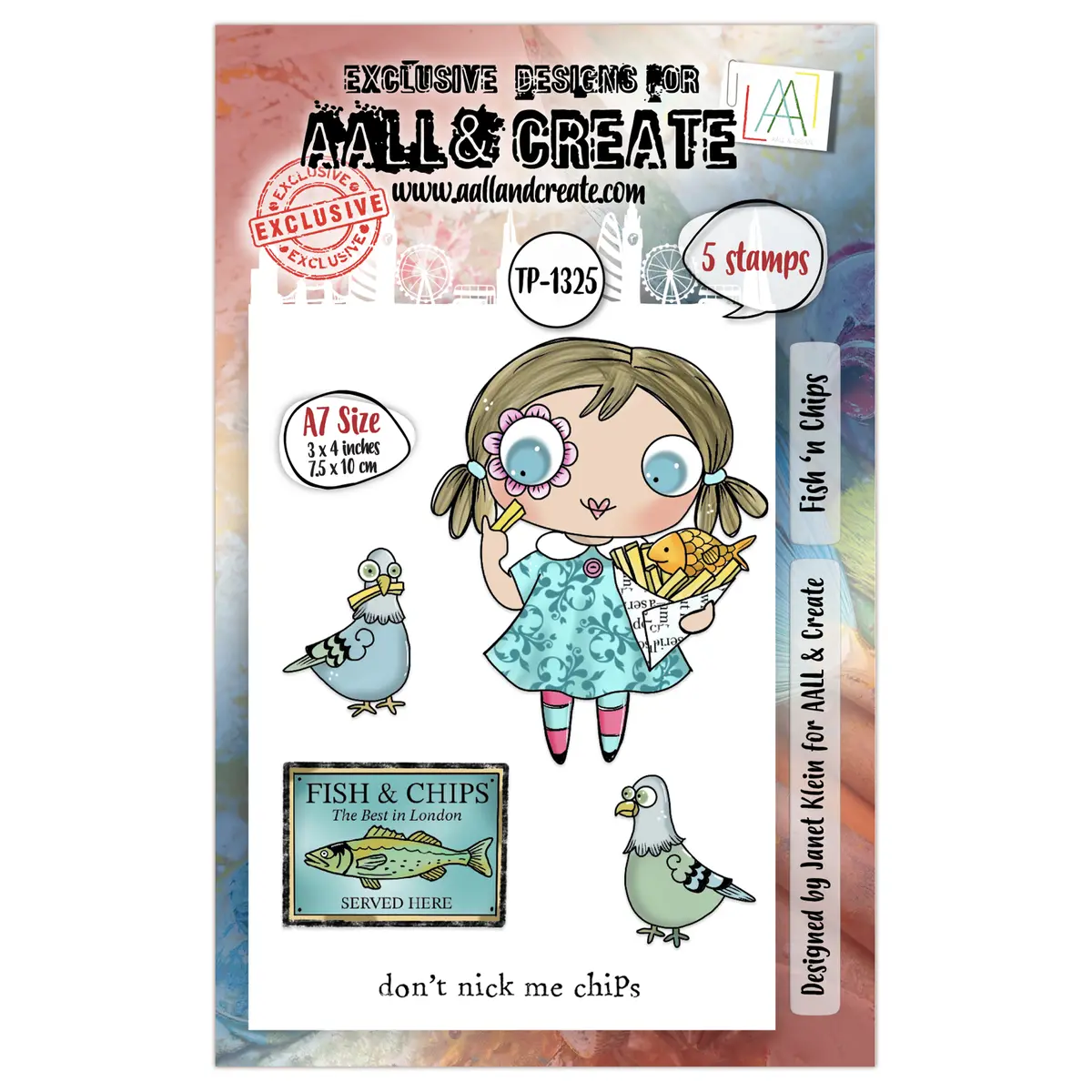 Aall And Create - A7 Stamp Set - Fish ‘N Chips 1