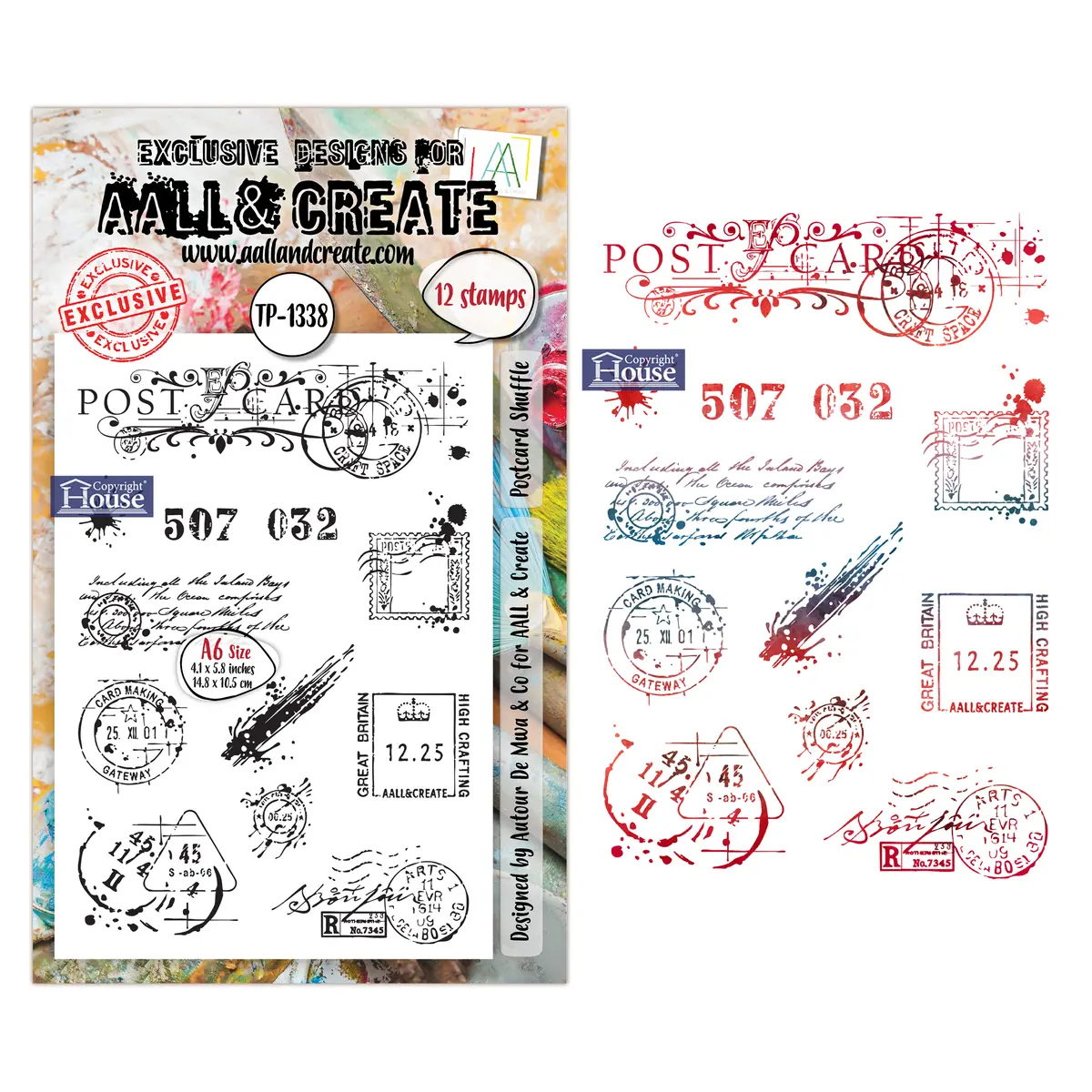 Aall And Create - A6 Stamp Sets - Postcard Shuffle 1