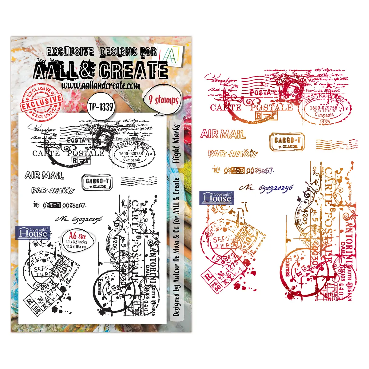 Aall And Create - A6 Stamp Sets - Flight Marks 1