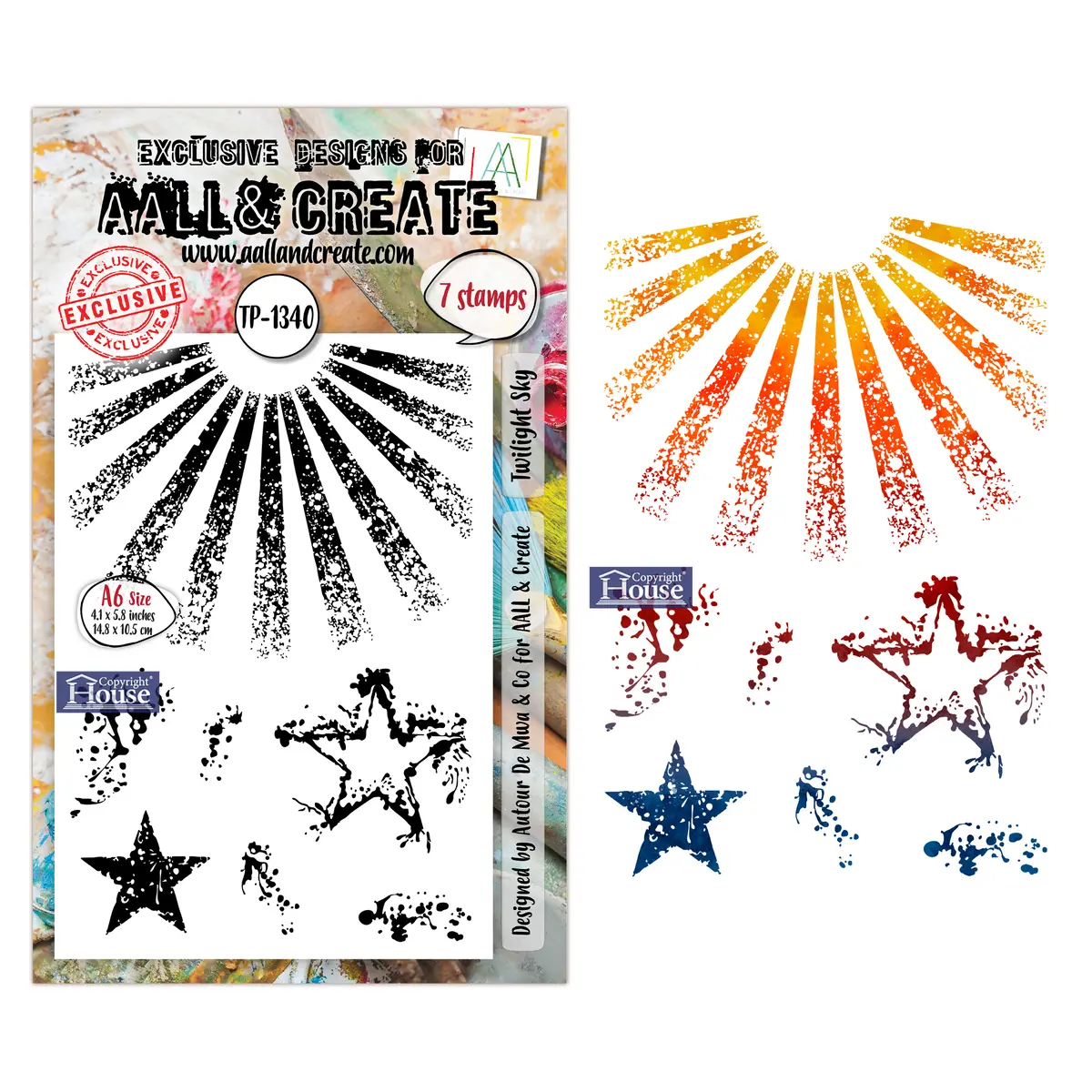 Aall And Create - A6 Stamp Sets - Twilight Sky 1