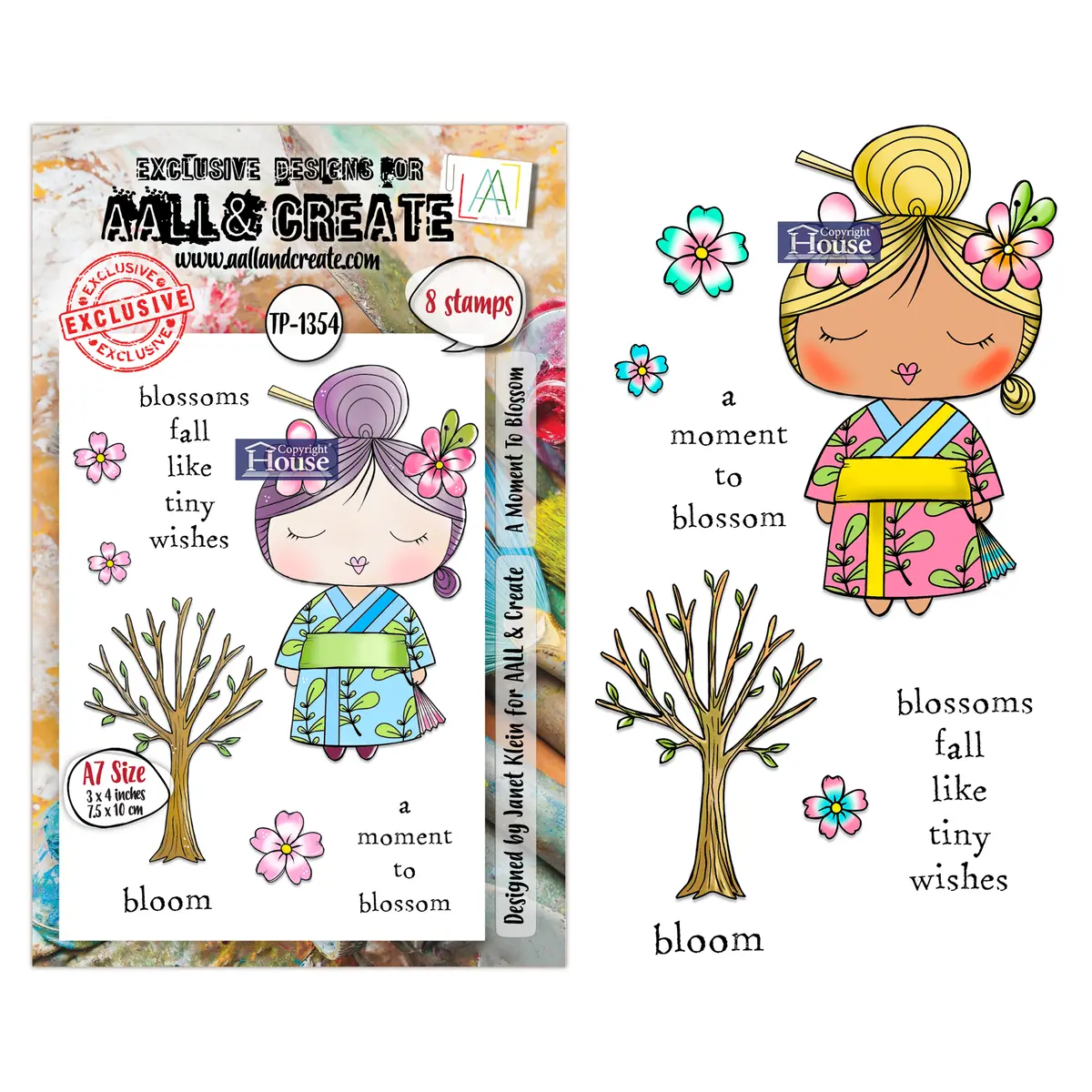 Aall And Create - A7 Stamp Sets - A Moment To Blossom 1