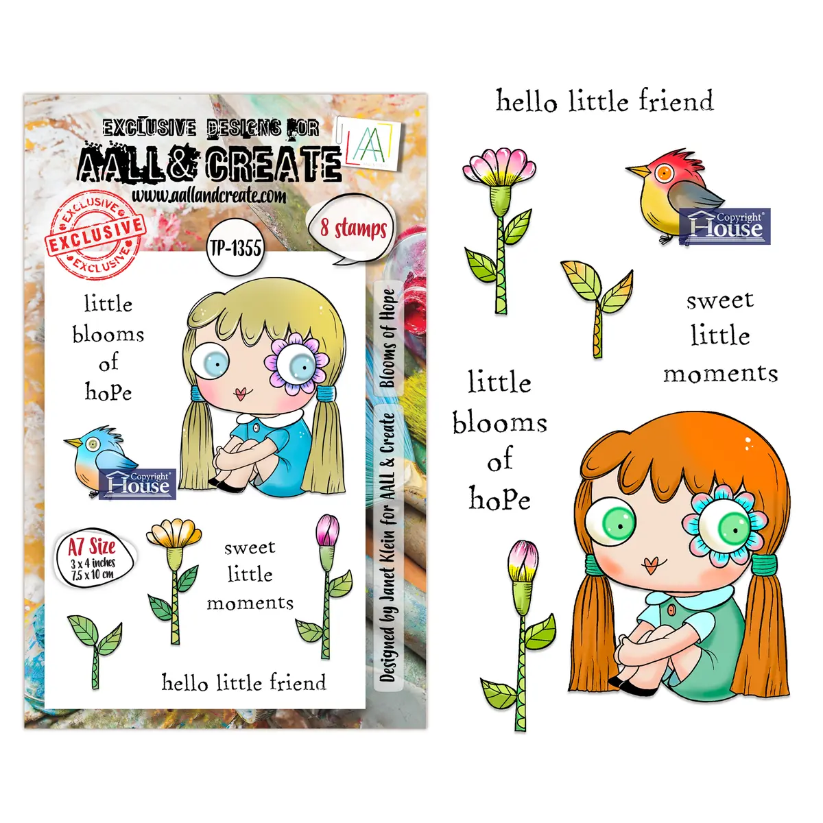 Aall And Create - A7 Stamp Sets - Blooms Of Hope 1