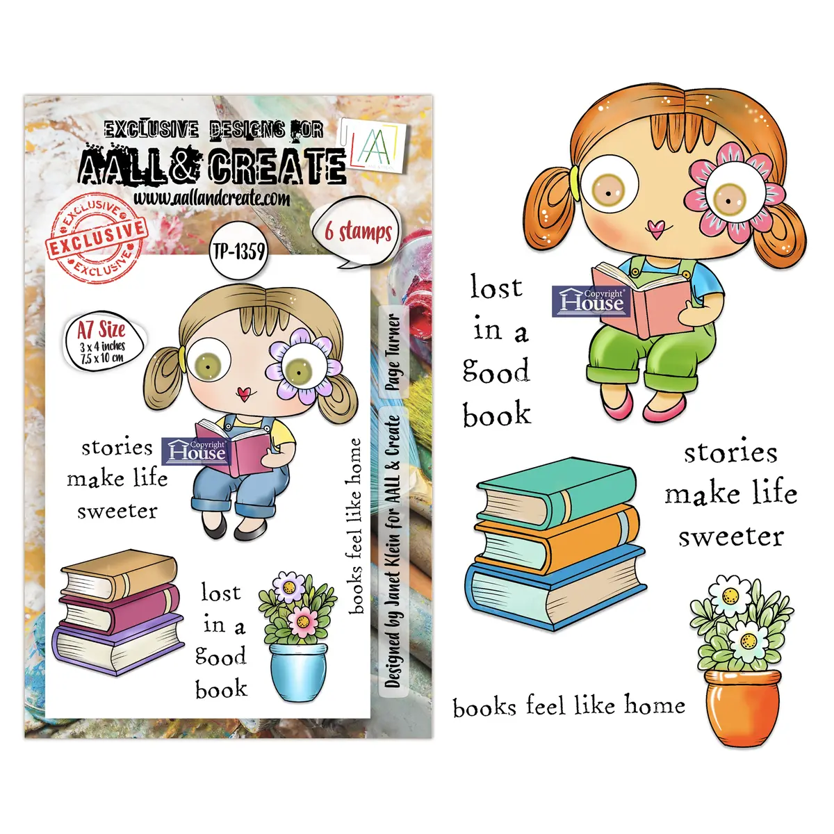 Aall And Create - A7 Stamp Sets - Page Turner 1