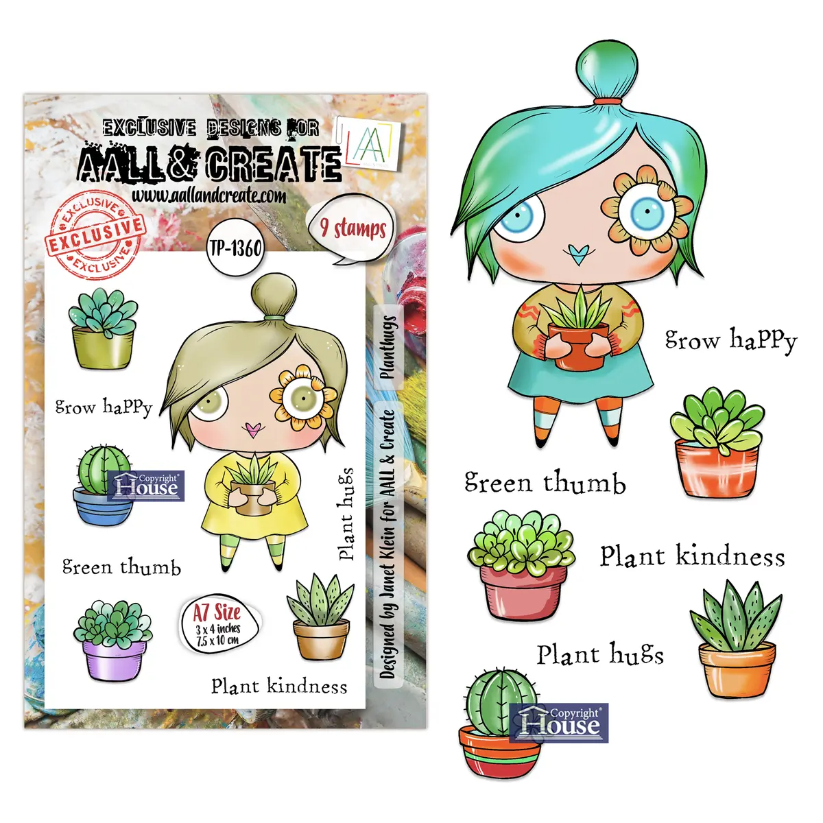 Aall And Create - A7 Stamp Sets - Plant Hugs 1