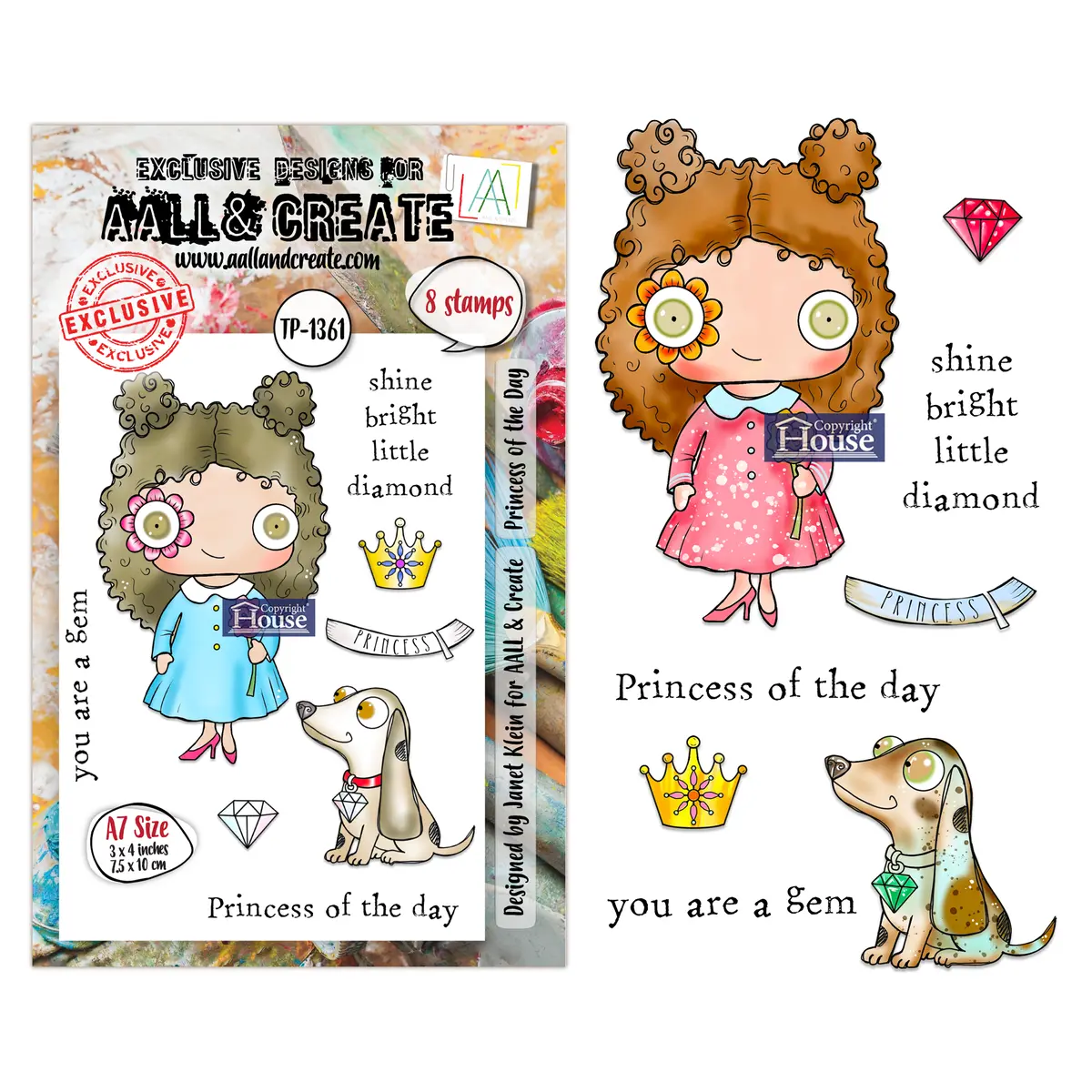 Aall And Create - A7 Stamp Sets - Princess Of The Day 1