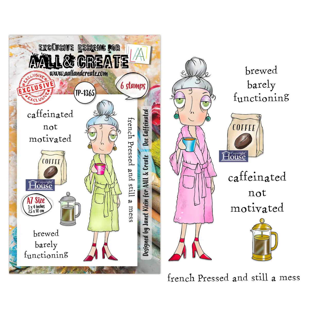Aall And Create - A7 Stamp Sets - Dee Caffeinated 1