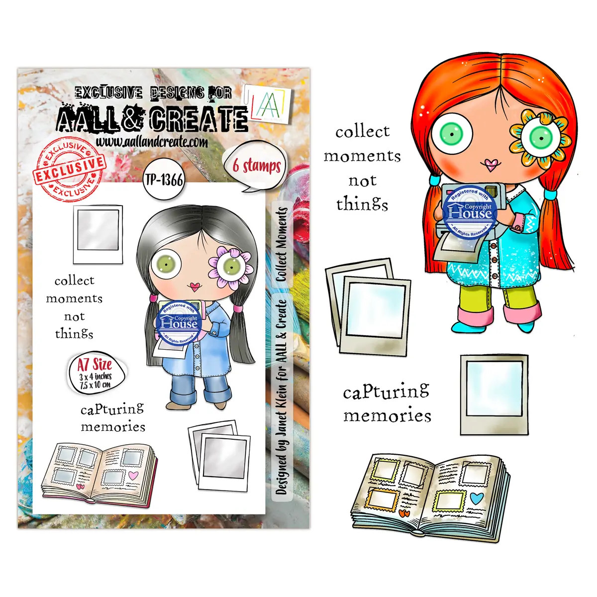 Aall And Create - A7 Stamp Sets - Collect Moments 1