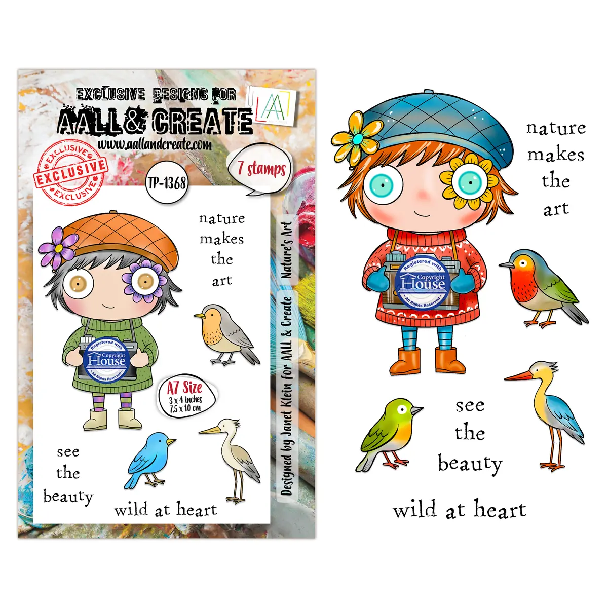 Aall And Create - A7 Stamp Sets - Nature's Art 1