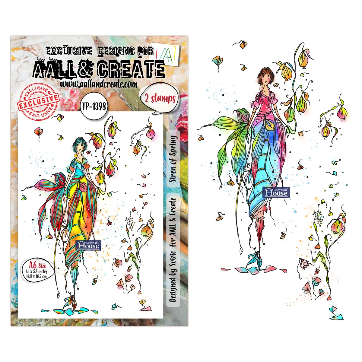 Aall And Create - A6 Stamp Sets - Siren Of Spring 1