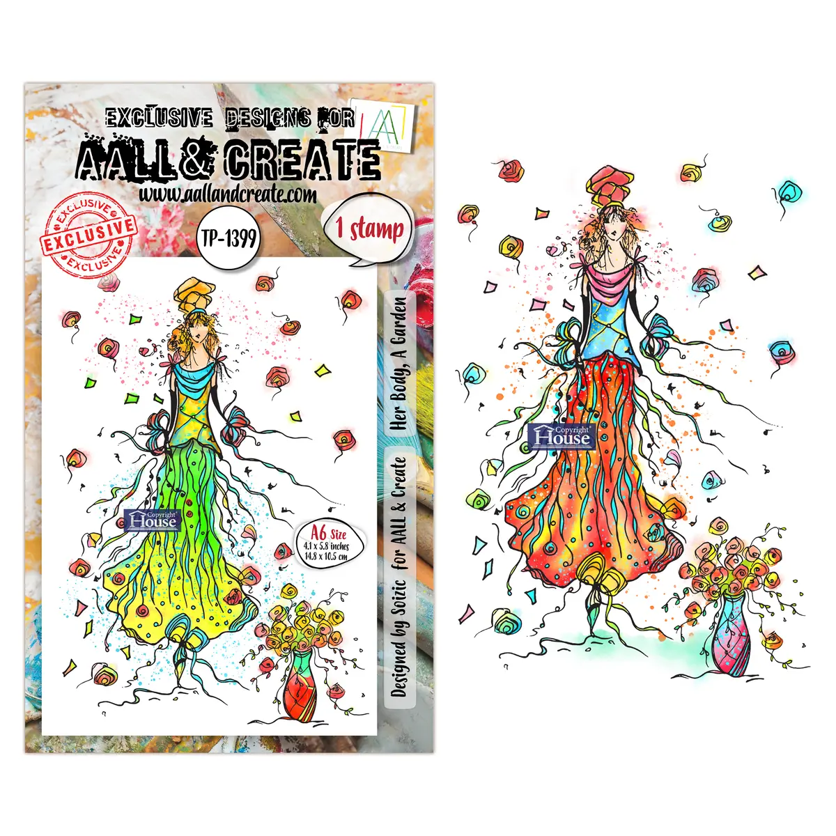 Aall And Create - A6 Stamp Sets - Her Body, A Garden 1