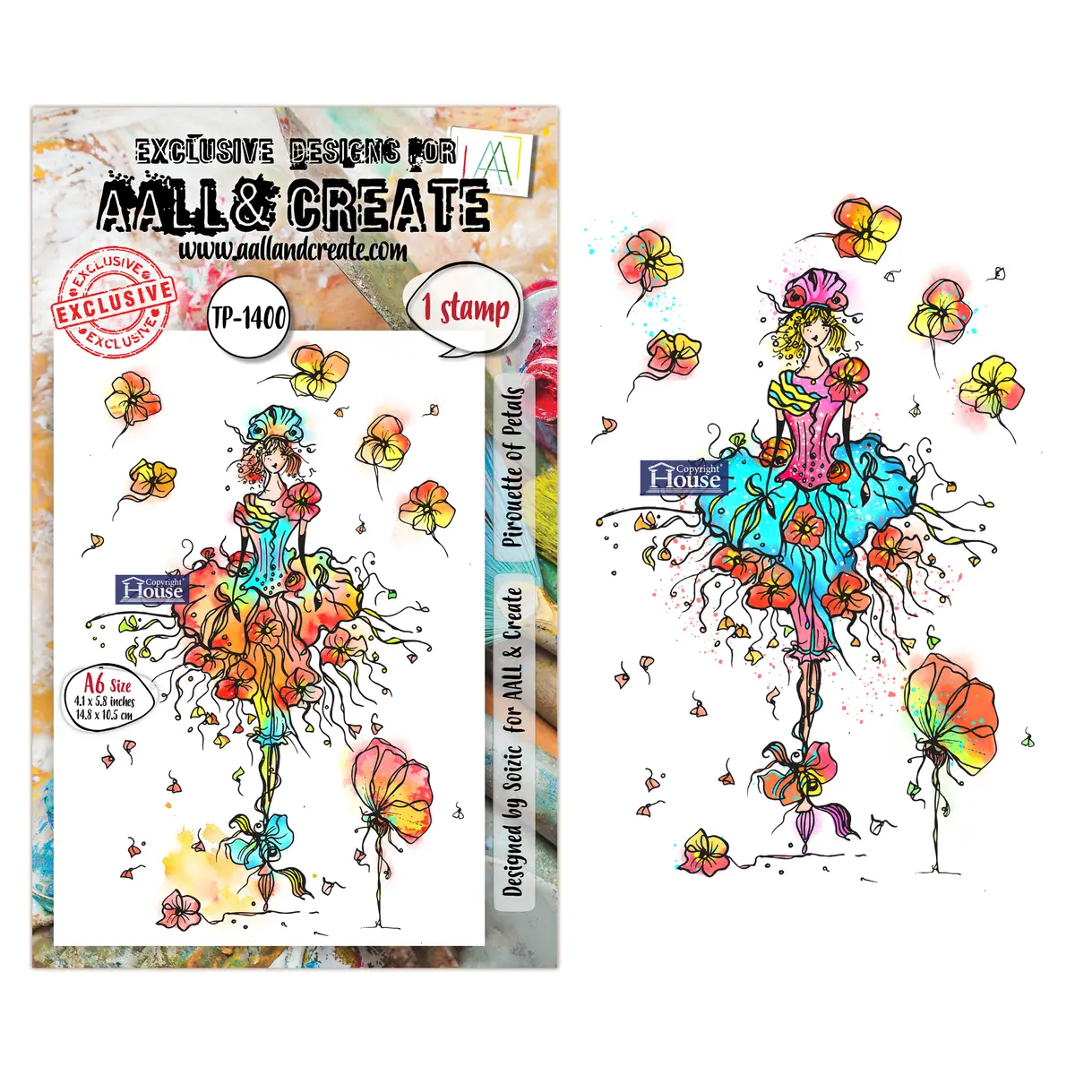 Aall And Create - A6 Stamp Sets - Pirouette Of Petals 1