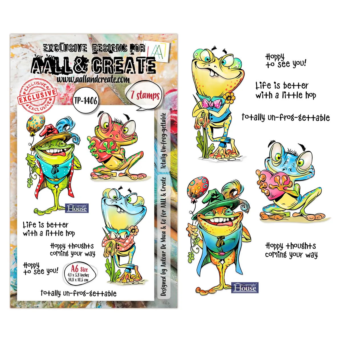 Aall And Create - A6 Stamp Sets - Tottaly Un-Frog-Gettable 1