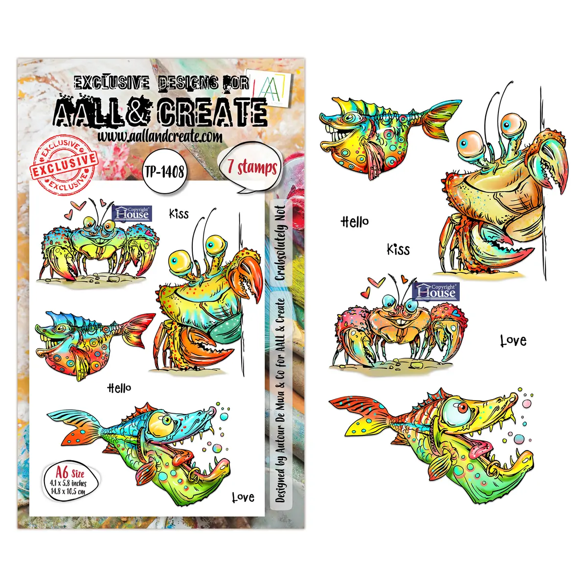 Aall And Create - A6 Stamp Sets - Crabsolutely Not 1