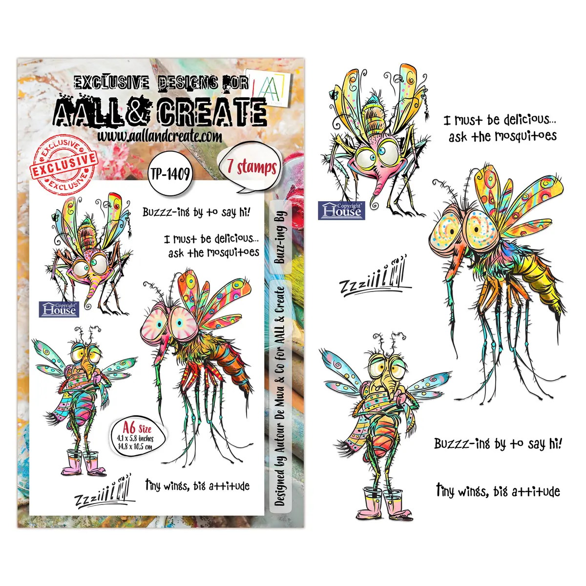 Aall And Create - A6 Stamp Sets - Buzz-Ing By 1