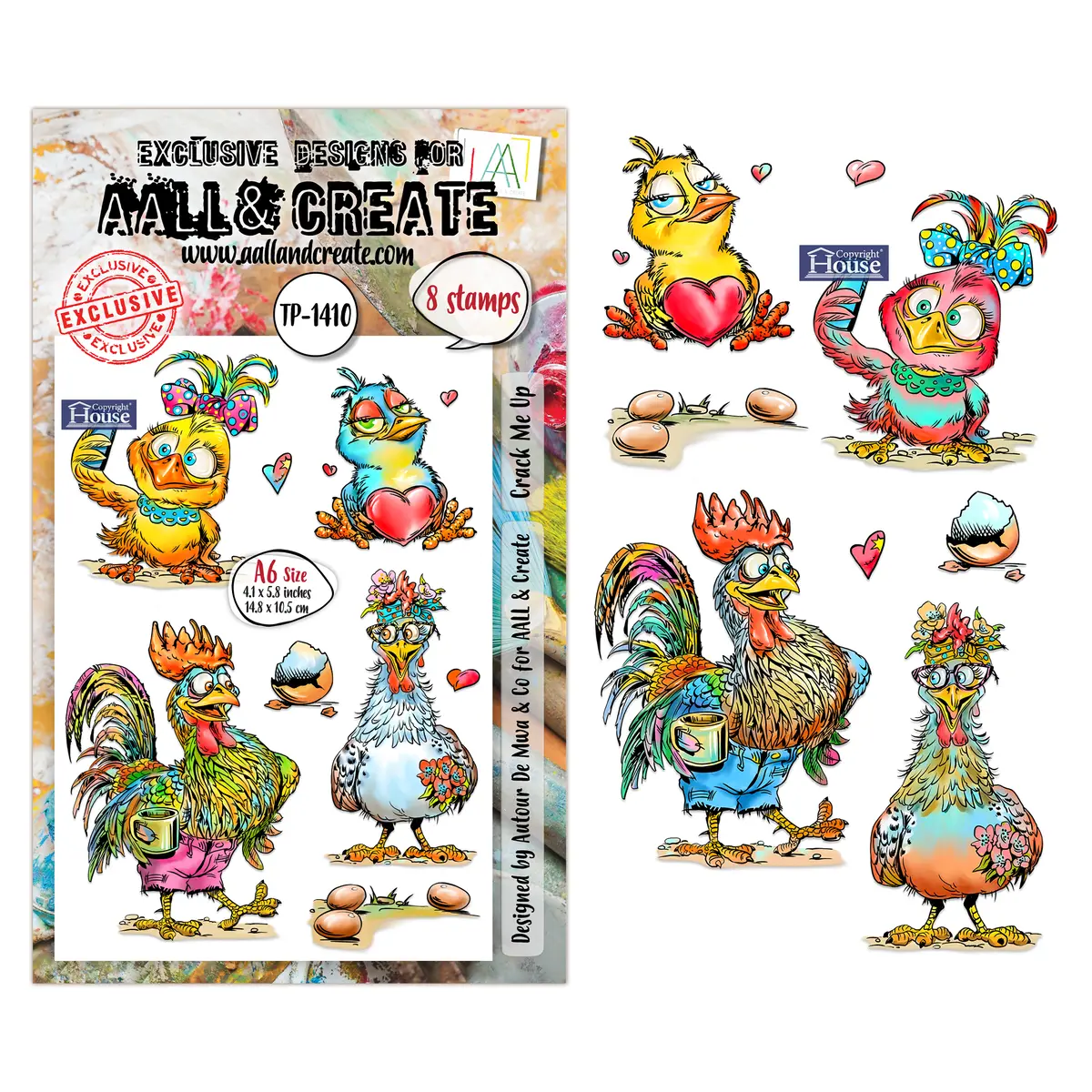 Aall And Create - A6 Stamp Sets - Crack Me Up 1