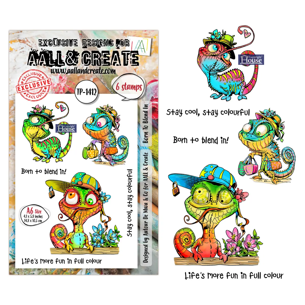 Aall And Create - A6 Stamp Sets - Born To Blend In 1