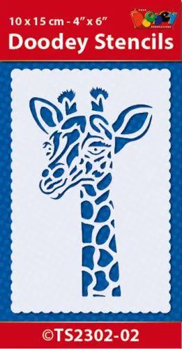 Stencil 10X15 Cm Giraffe 1