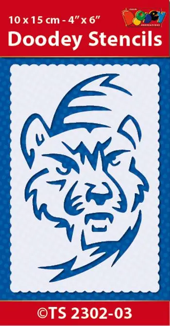 Stencil 10X15 Cm Tiger 1