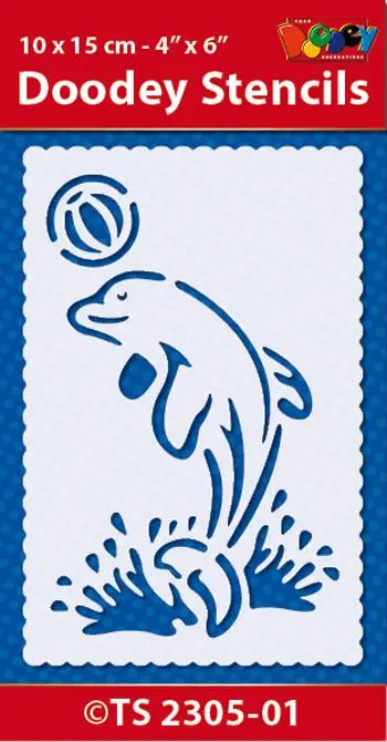 Stencil 10X15 Cm Dolphin 1