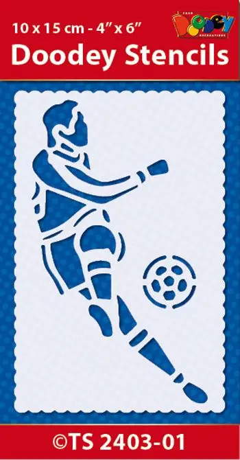 Stencil 10X15 Cm Football 1