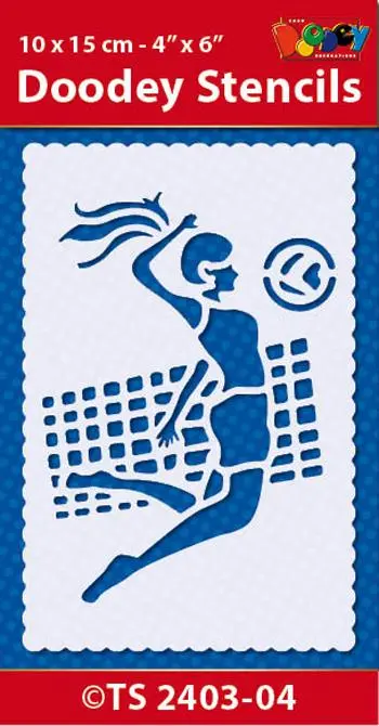 Stencil 10X15 Cm Volleyball 1
