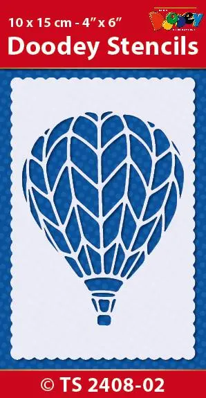 Stencil 10X15 Cm Air Balloon 1