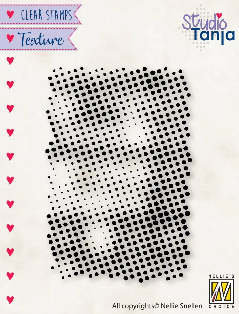 Nellie's Choice Texture Clear Stamp Dots 1