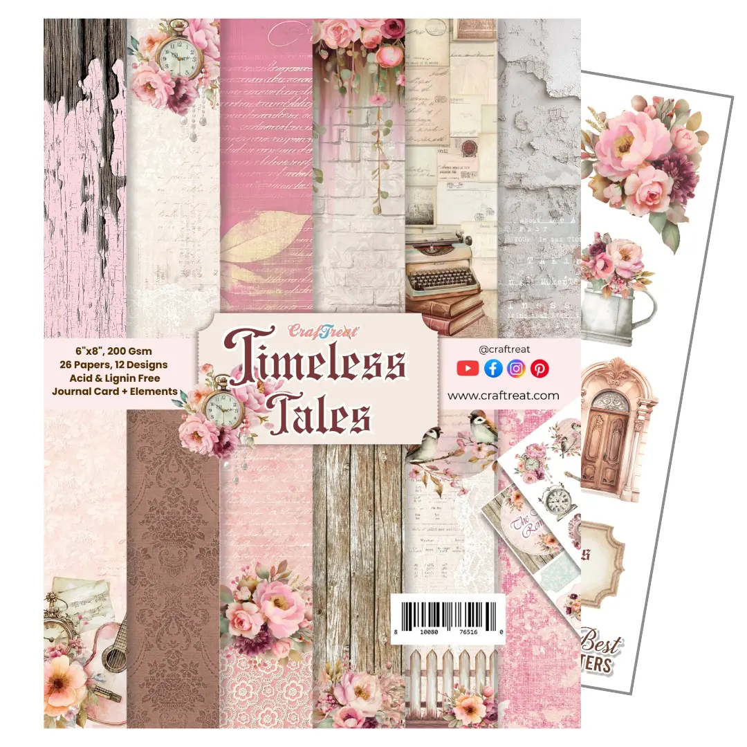 Craftreat Paper Pad - Timeless Tales 6"X8" 1